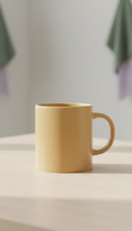 Modern ceramic mug in Golden Oat